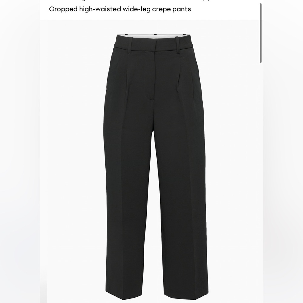 NWOT Aritzia Wilfred Effortless Cropped Pants Size 4 Black
